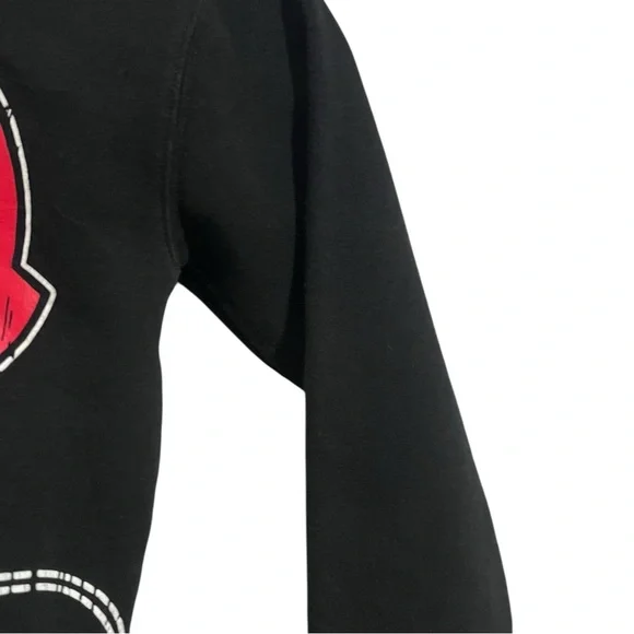 Disney Mickey Mouse Black Pullover Hoodie Sweater with Ears Boys Size M - Picture 4 of 5